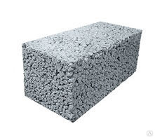 Керамзитобетонный полнотелый блок